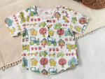 KIDS FARM MUSLIN SHIRT & SHORT SET
