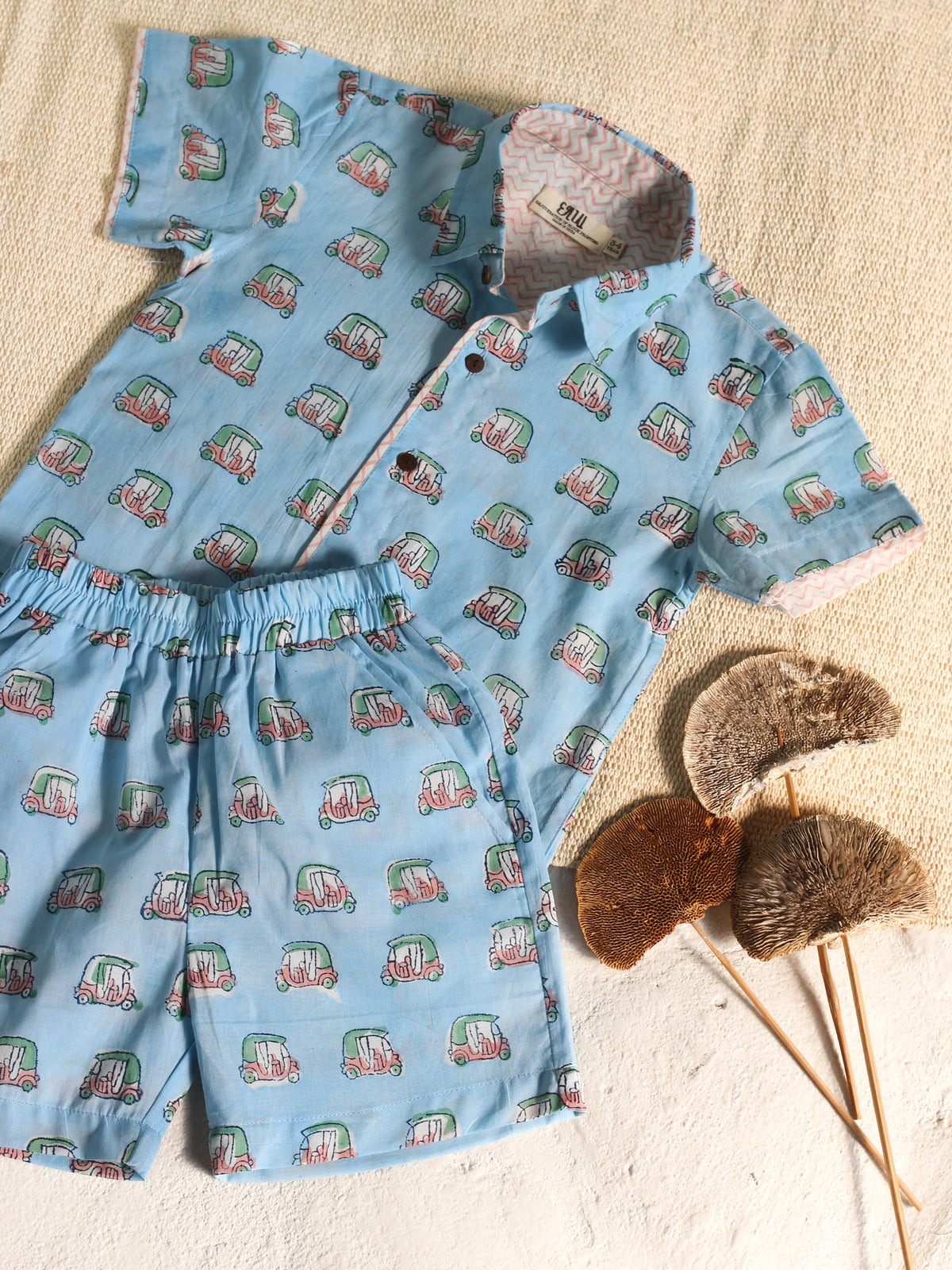 KIDS AUTO-RICKSHAW SHIRT & SHORT SET