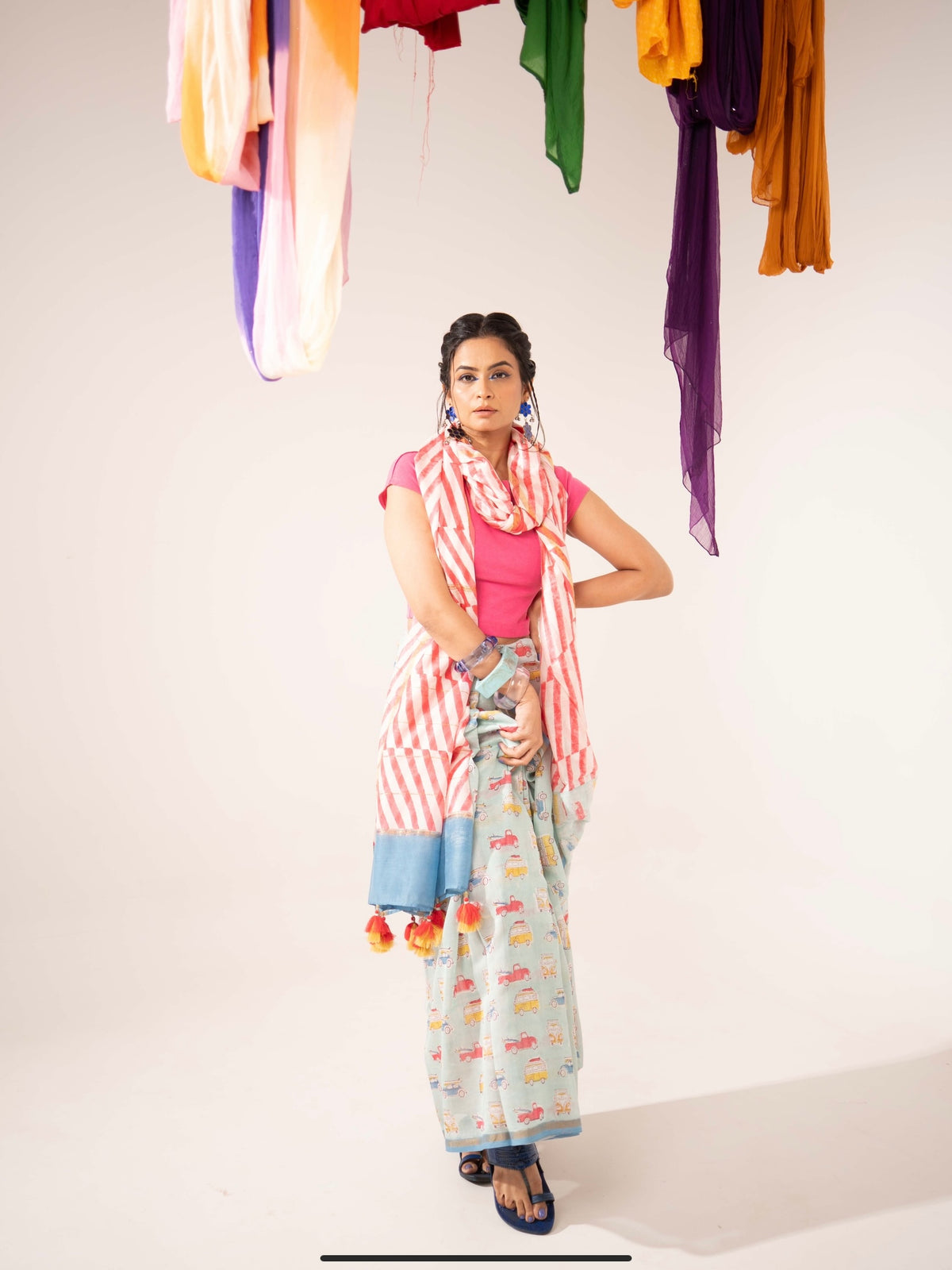 Fiesta Chaderi Saree