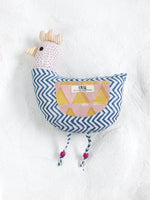 KIDS BLUE SOFT TOY HEN