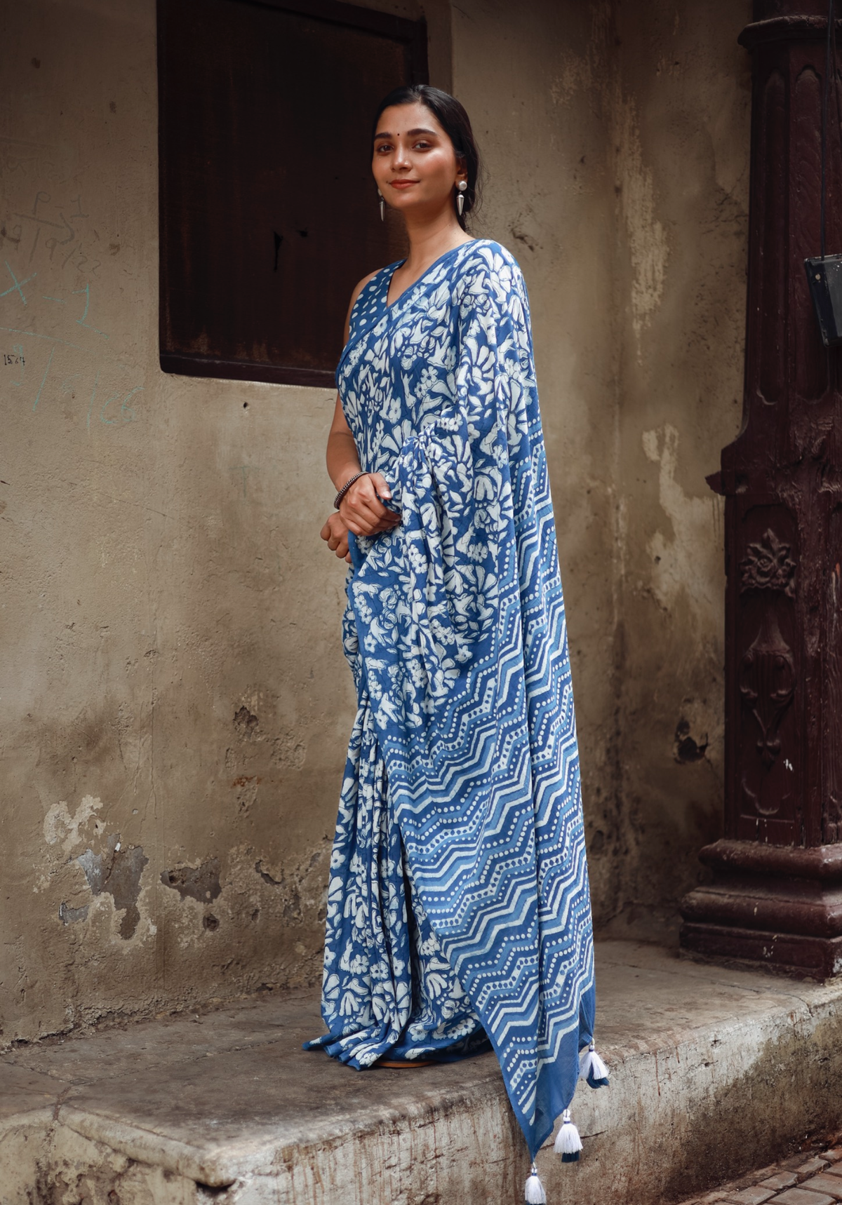 GUNJAN– Mul Cotton Saree