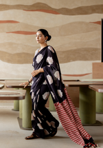 MIDNIGHT ELEPHANT – Mul Cotton Saree