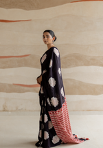 MIDNIGHT ELEPHANT – Mul Cotton Saree