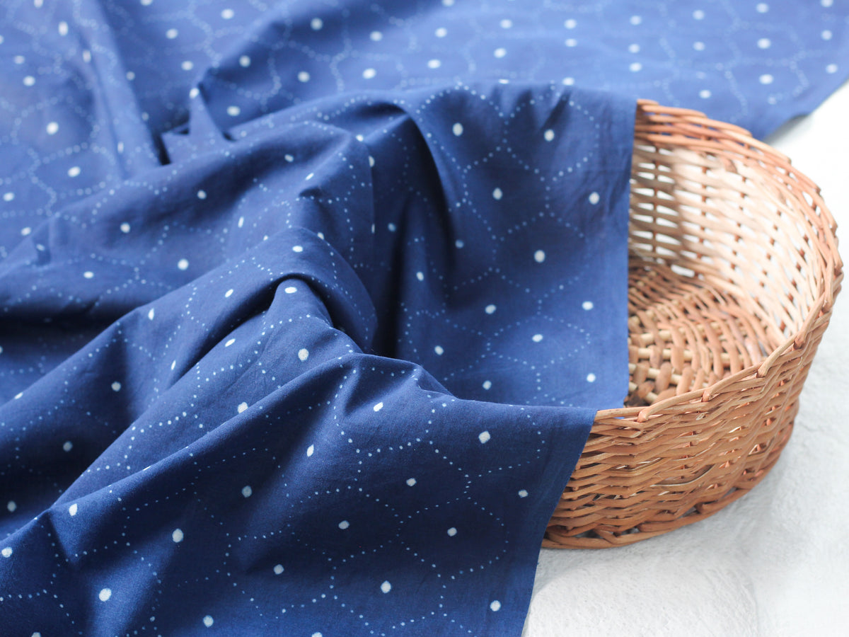 Fabric -Indigo Dana jaal