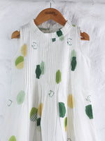 MUL GREEN POLKA DRESS