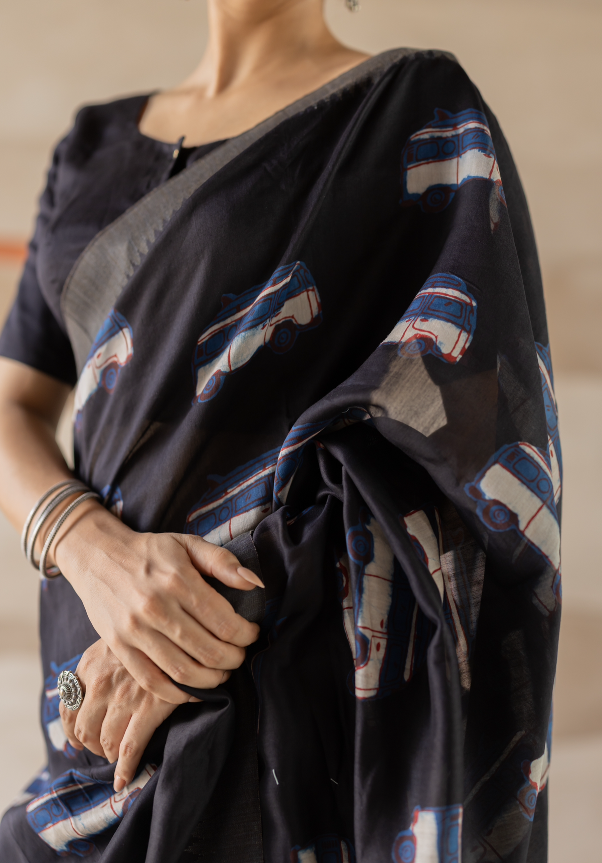 KAALI SAWARI - Chanderi Saree