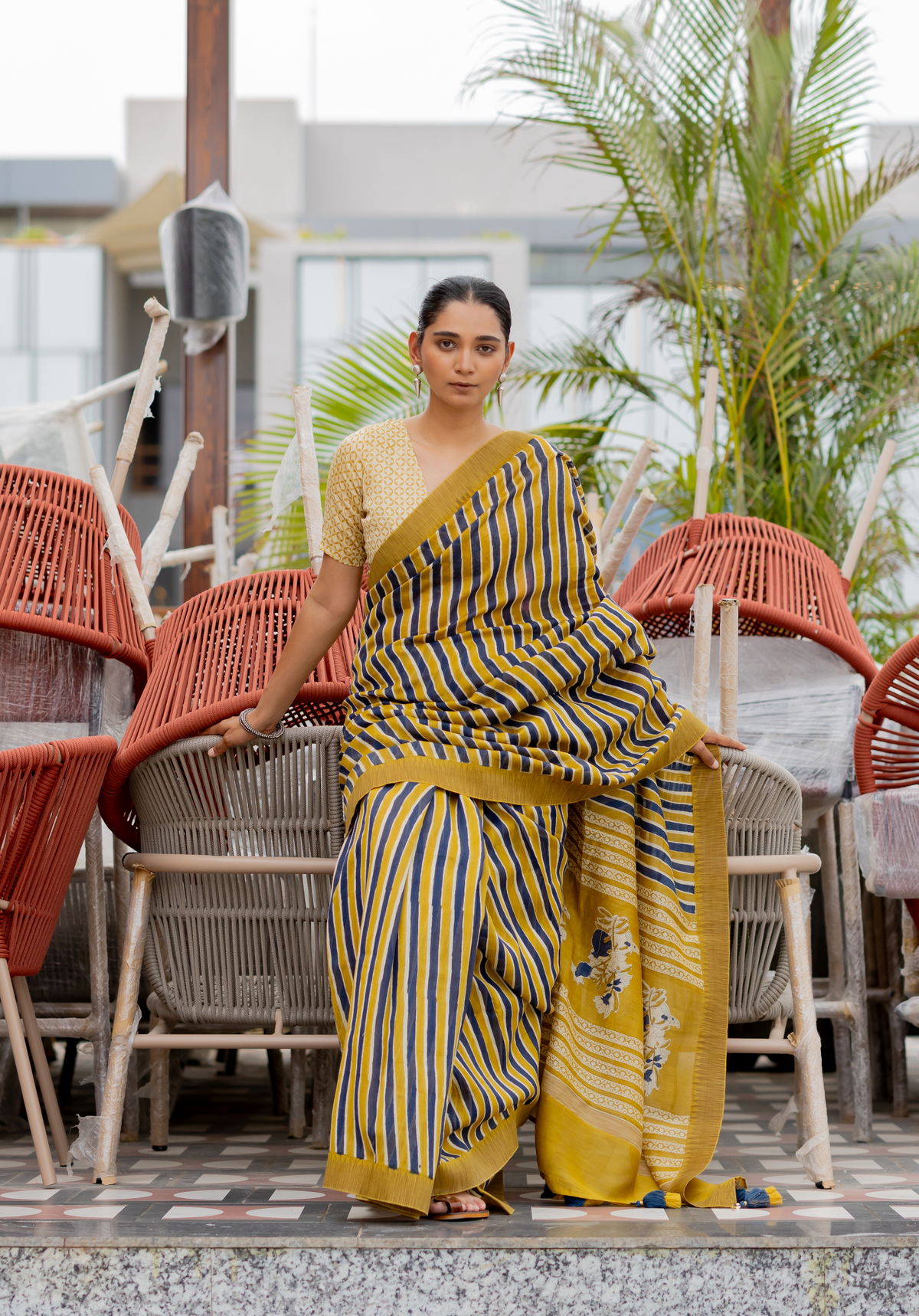 ANAR BAGH - Chanderi Saree