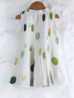 MUL GREEN POLKA DRESS