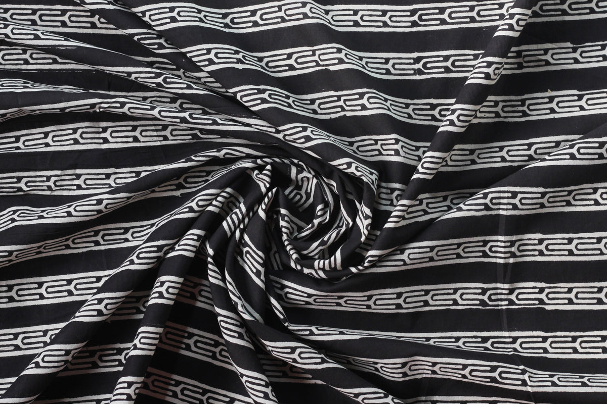 Fabric -Bagru Border Print