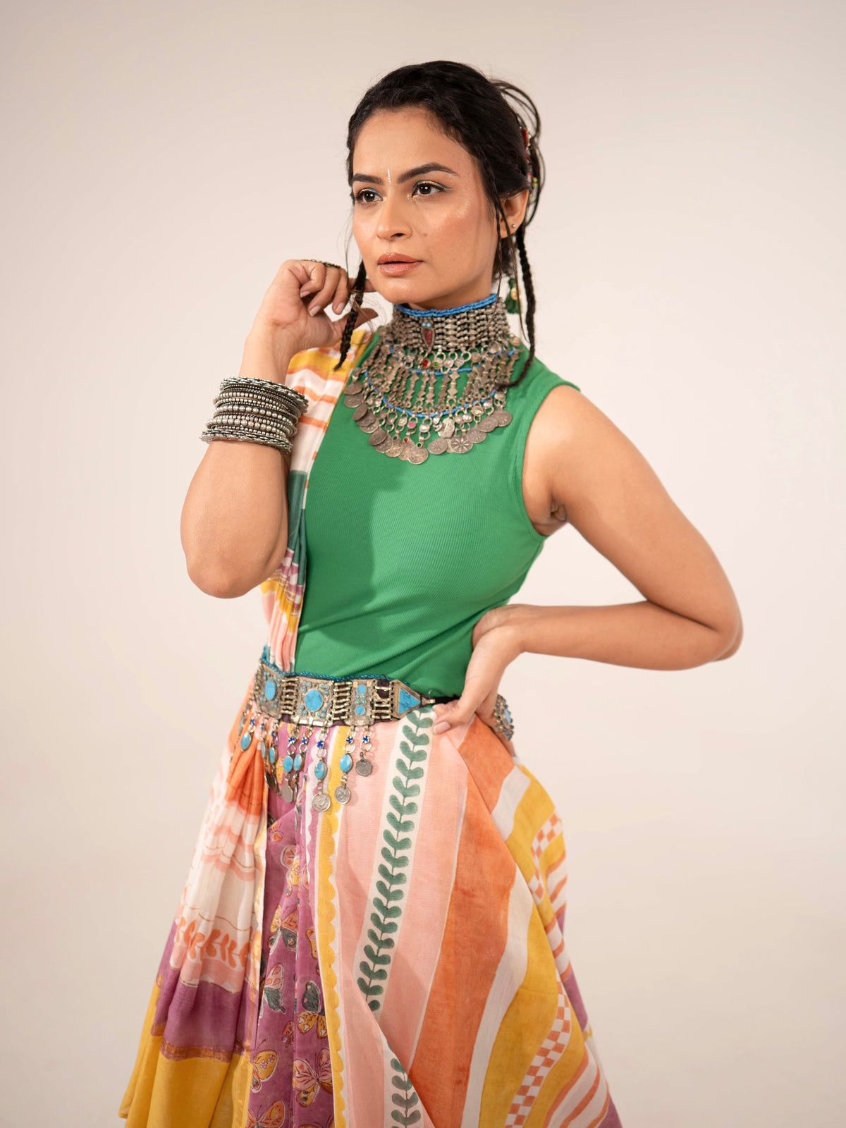 Carnival Chaderi Saree