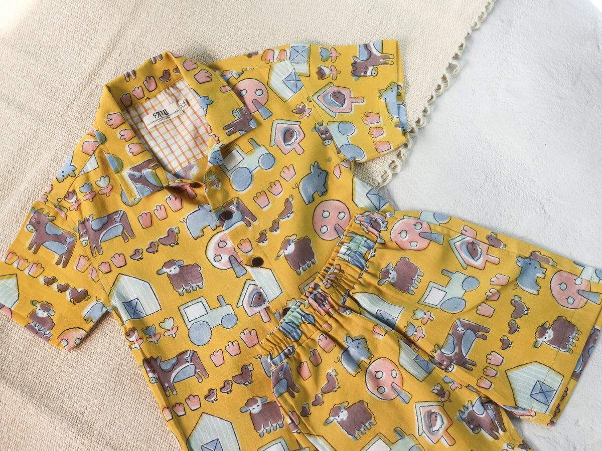 KIDS FARM SHIRT & SHORT SET