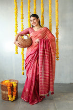 SINDOORI - Chanderi Saree
