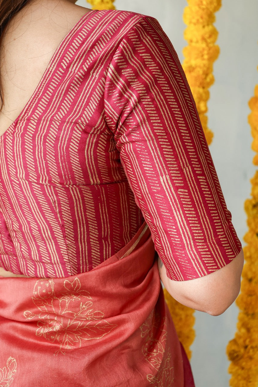 SINDOORI - Chanderi Saree