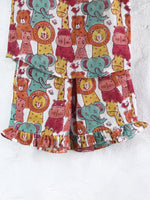 FUN ANIMALS MUSLIN TOP & SHORT SET