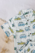 CAMPER VAN MUSLIN SHIRT & SHORT SET