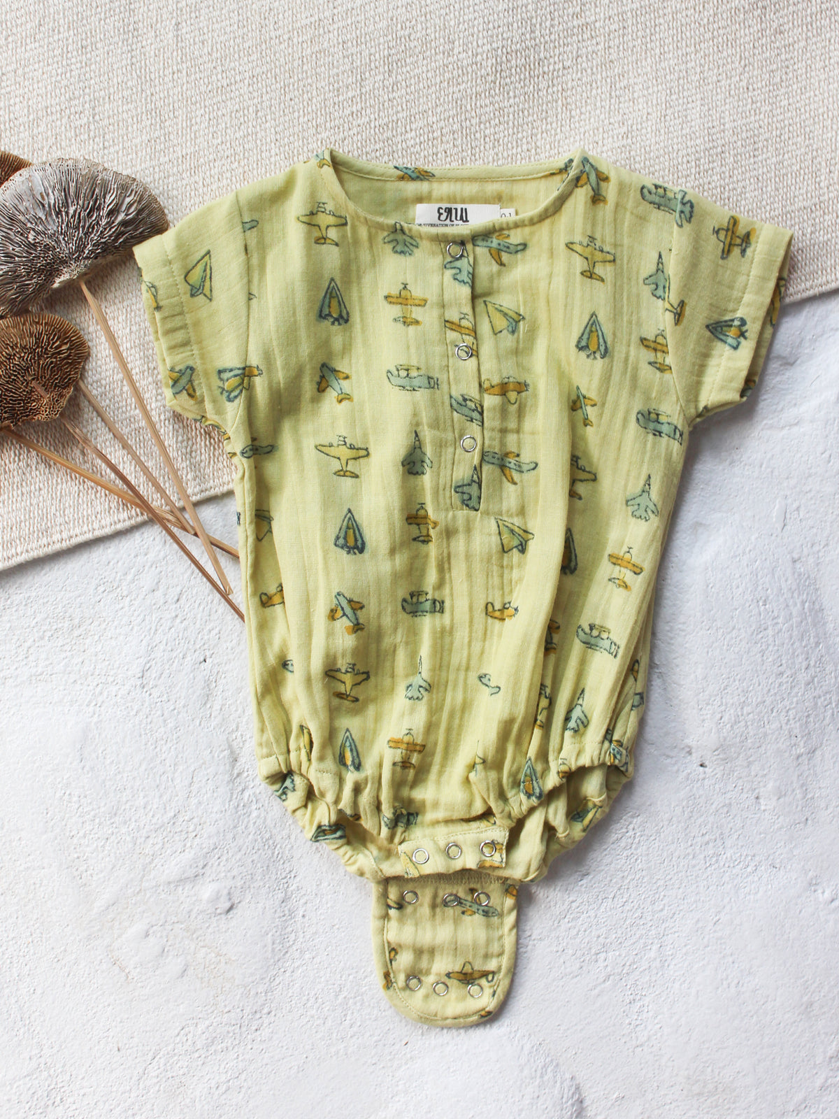 BABY MUSLIN AEROPLANE ROMPER