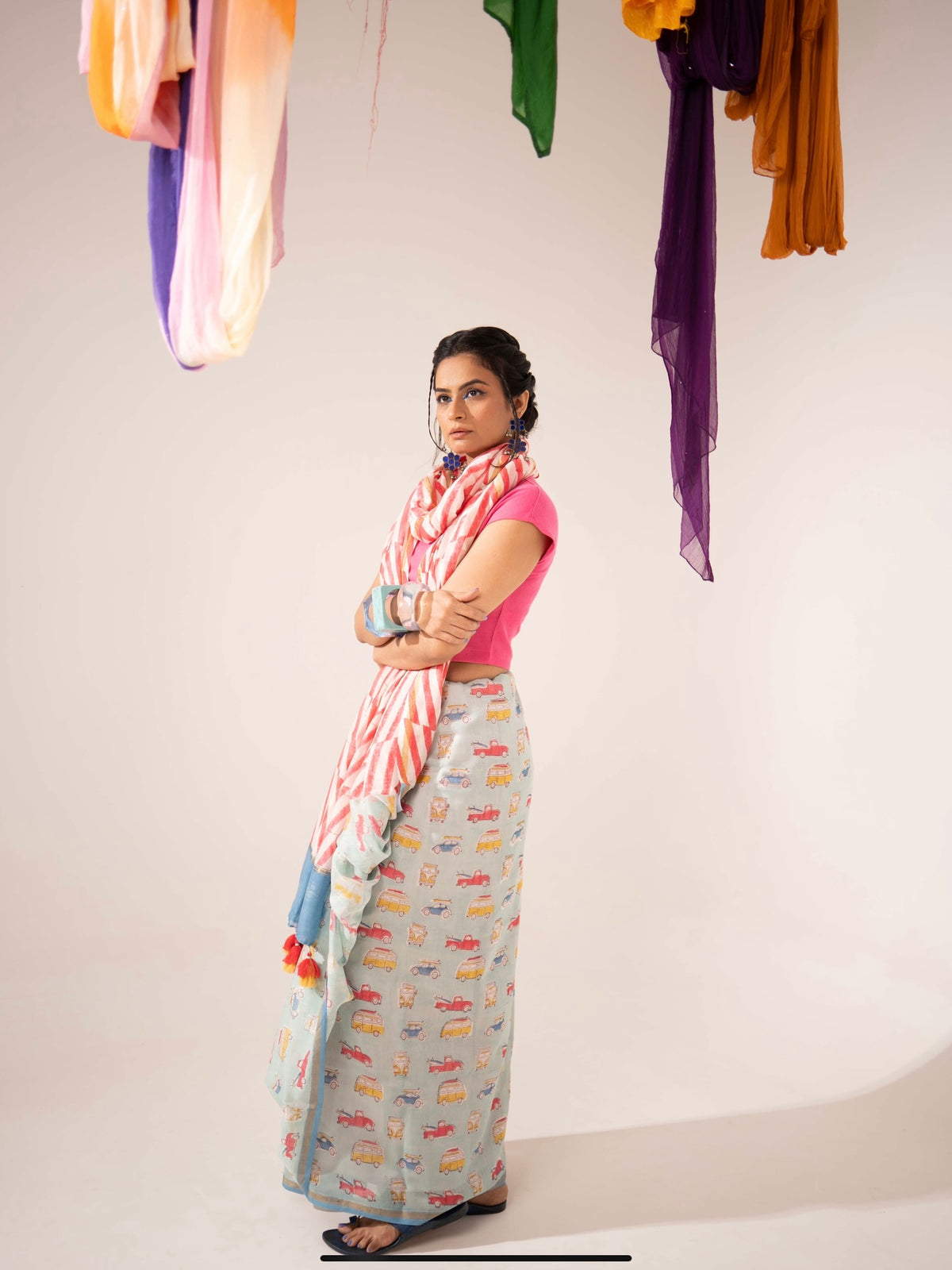 Fiesta Chaderi Saree
