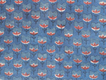 Fabric -Indigo Flowers