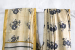 Bagru Natural Yellow-Chanderi Saree