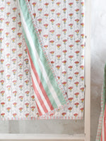 Single Bed Quilt with Flower Jaal