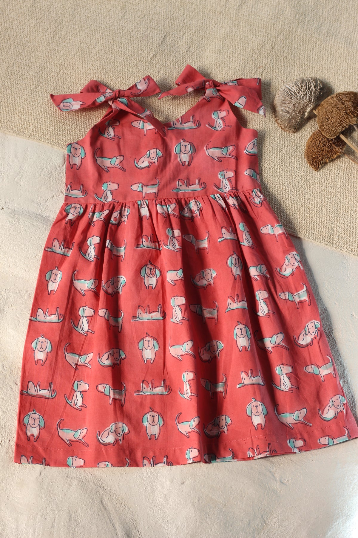 Dog Shoulder Bow Dress