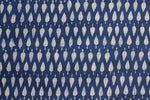 Fabric -Indigo Leaf Butti