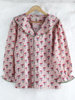 Peach Flower Jaal Lounge Set