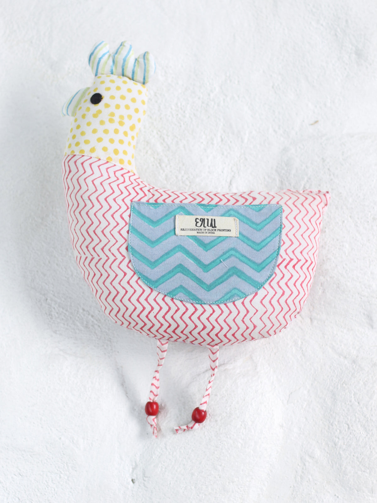 KIDS PASTEL SOFT TOY HEN