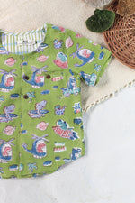 KIDS DINO IN SPACE SHIRT & SHORT SET