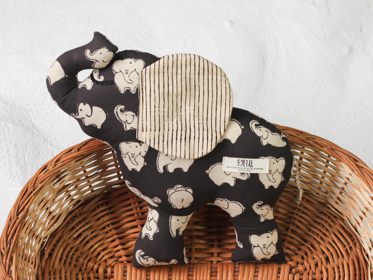 BLACK ELEPHANT SOFT TOY