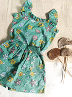 Mint Flower Top & Skort Set