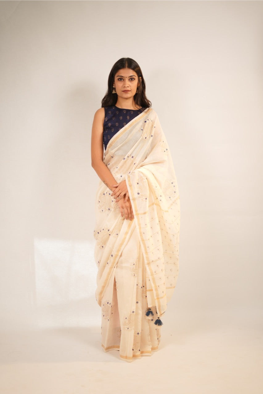 Gajmoti Chanderi Saree