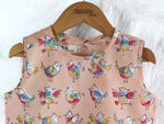 PEACH BIRDS TOP & SHORTS SET