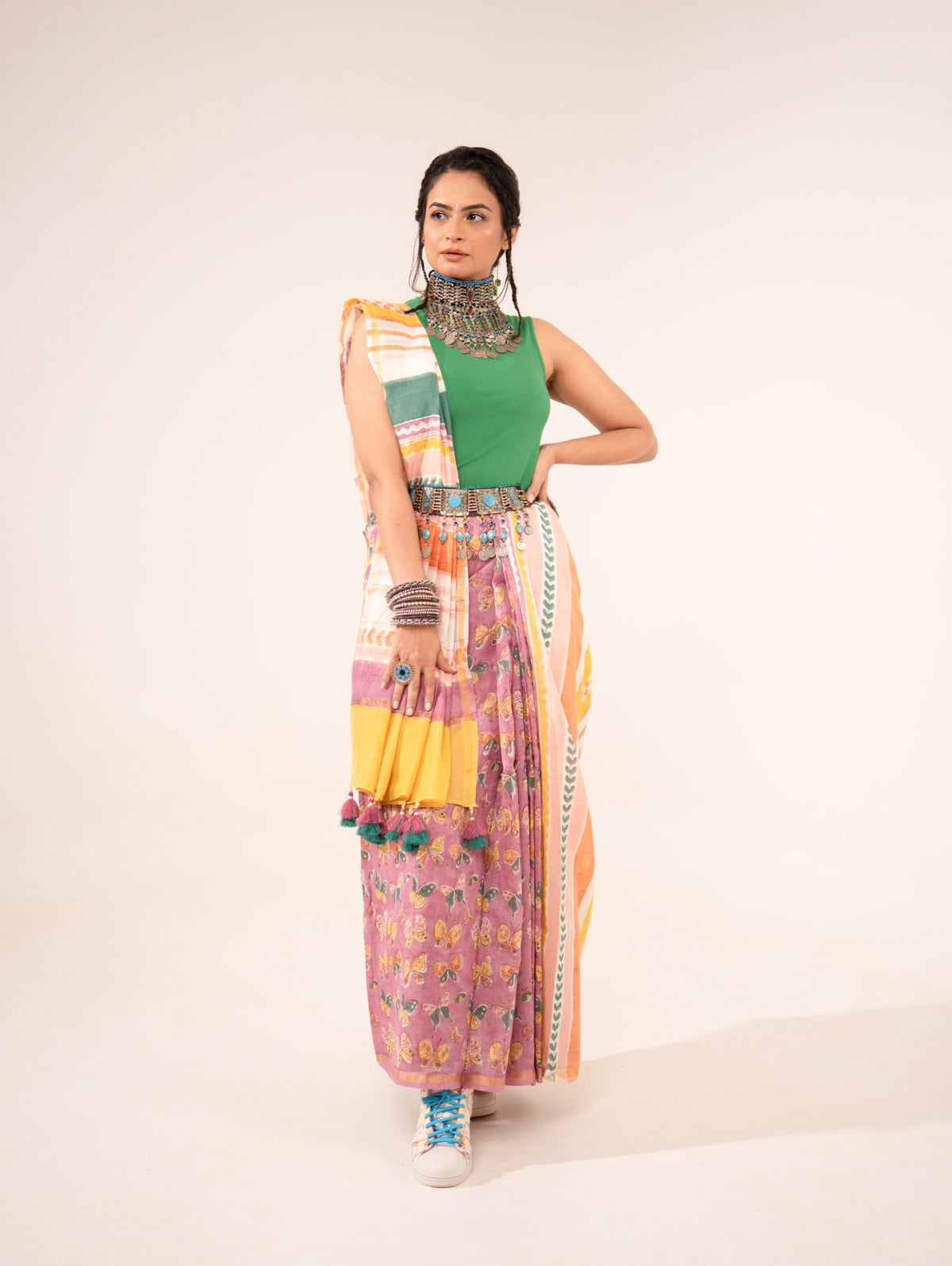 Carnival Chaderi Saree