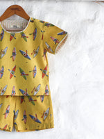 KIDS YELLOW KAYAK SHIRT & SHORT SET