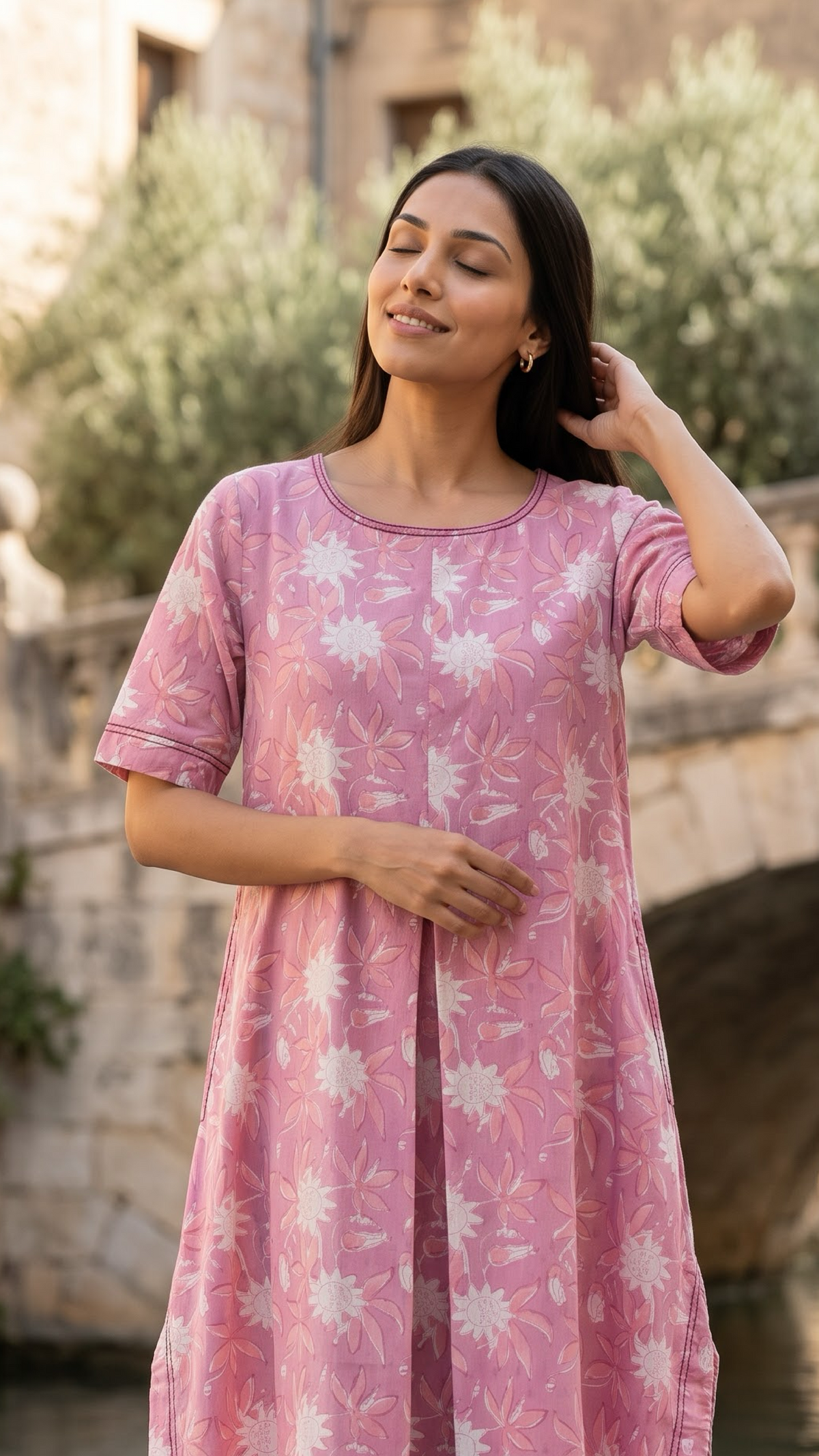 Blossom Pink Jaal Dress