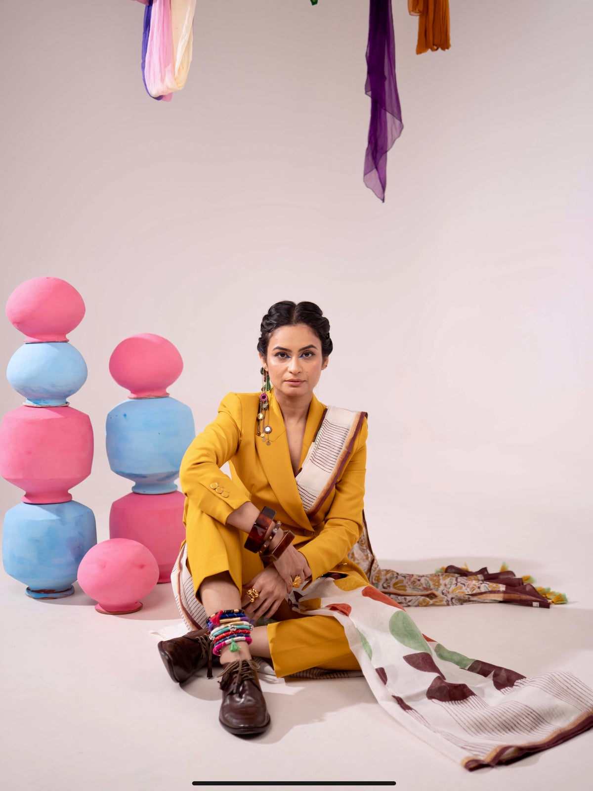 PopRang Chanderi Saree