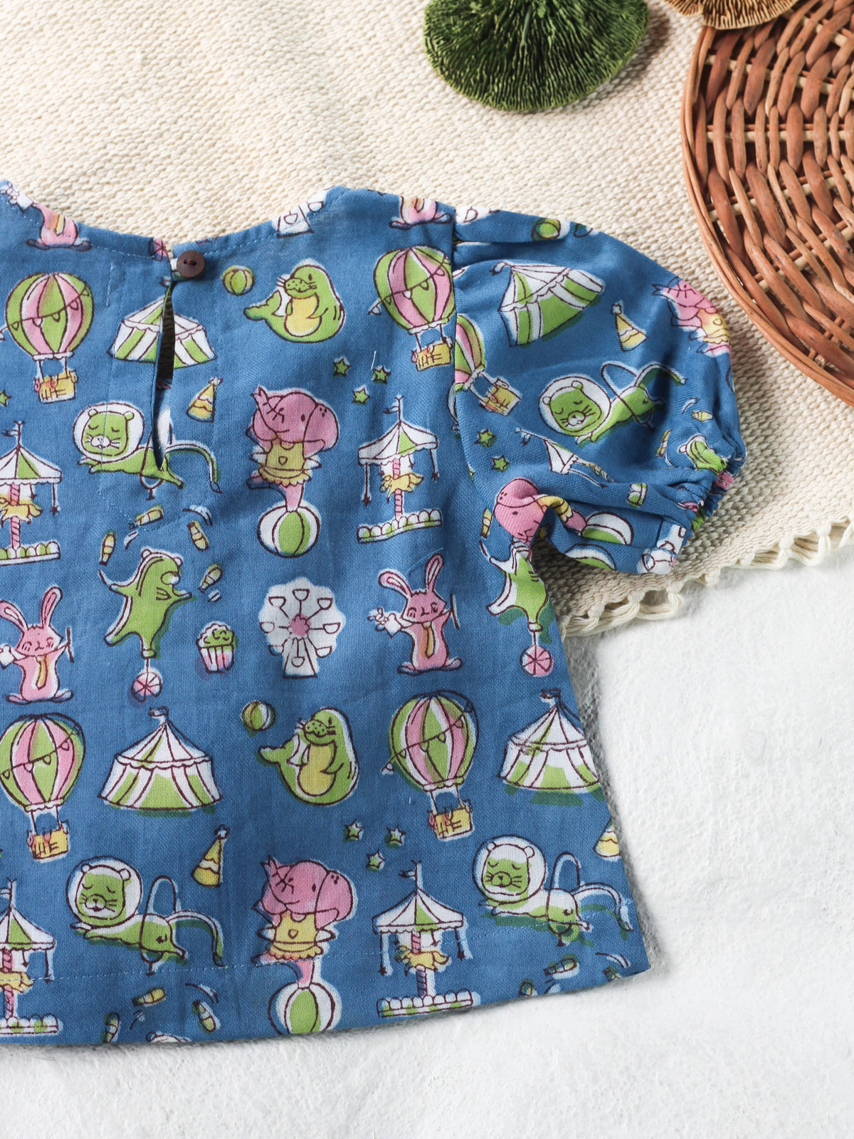 Blue Circus Top & Skort Set