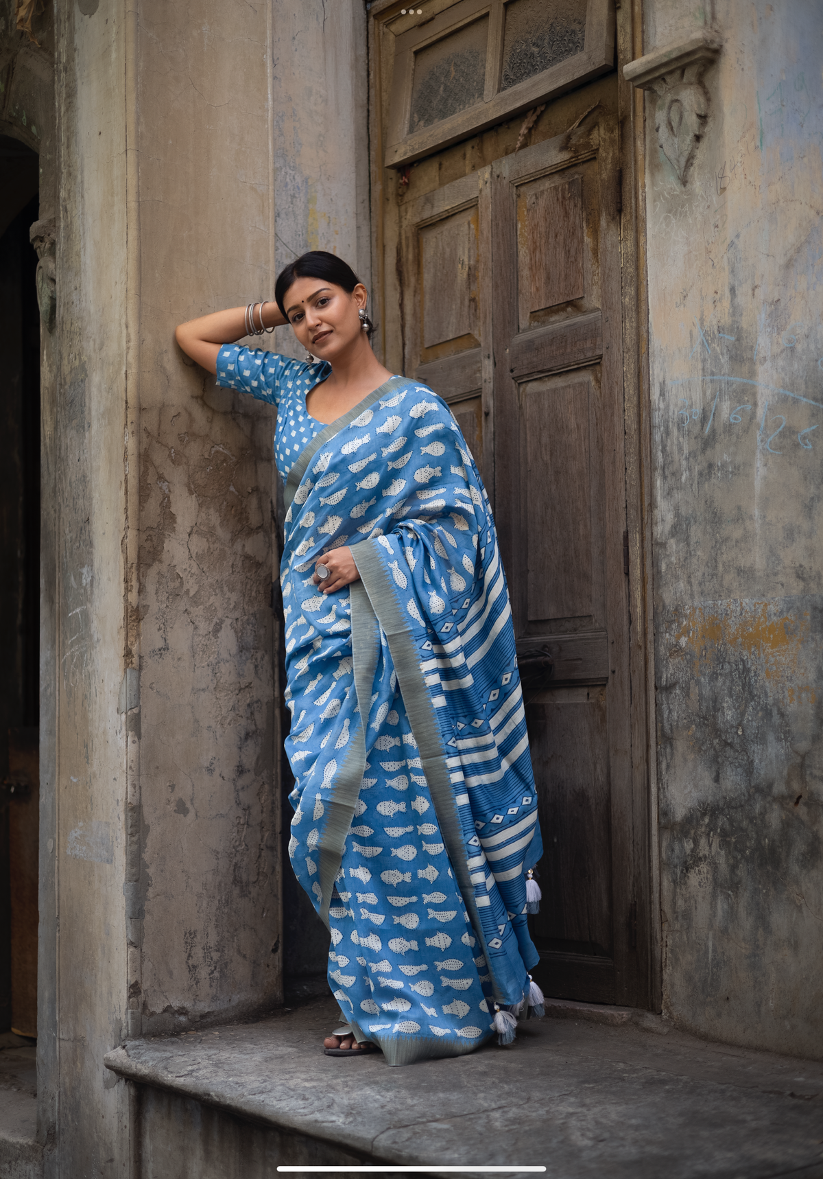 MACHHILI - Chanderi Saree