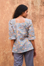 Grey Mushroom Mist Top