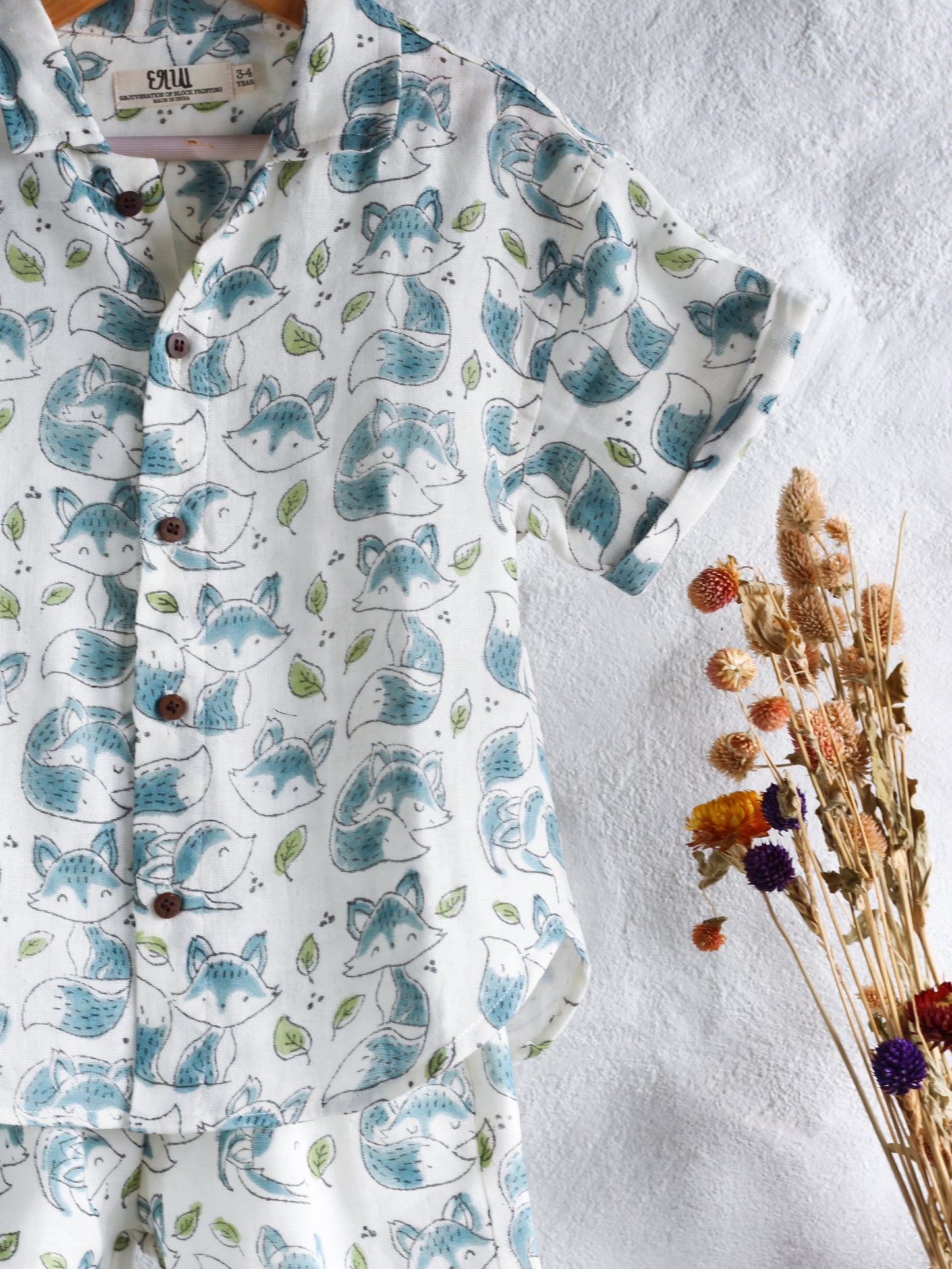 Foxy Muslin Shirt & Short Set