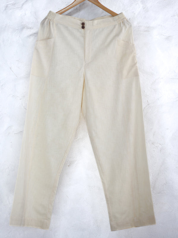 Cotton Ivory Pant