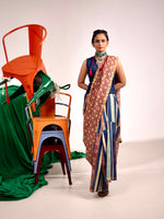 Tangerine Tashan Chanderi Saree