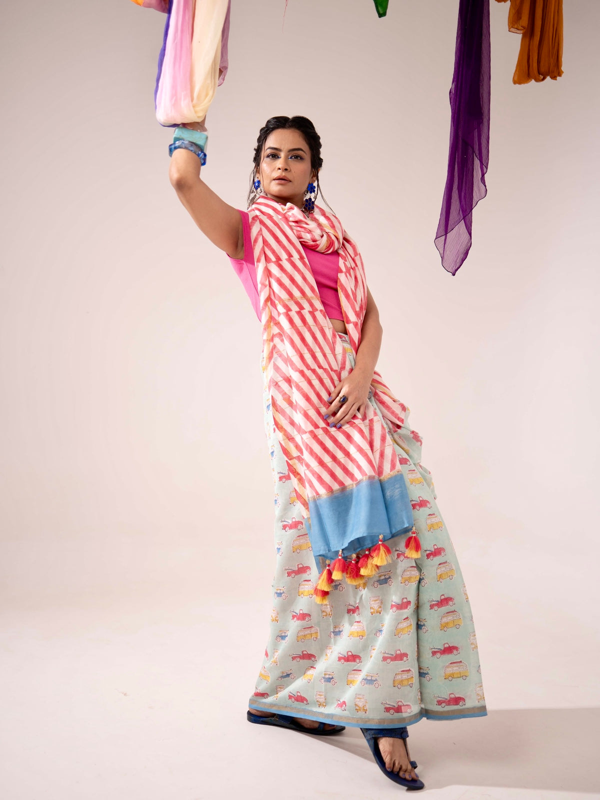Fiesta Chaderi Saree