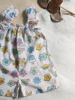 FLOWER FRILL JUMPSUIT