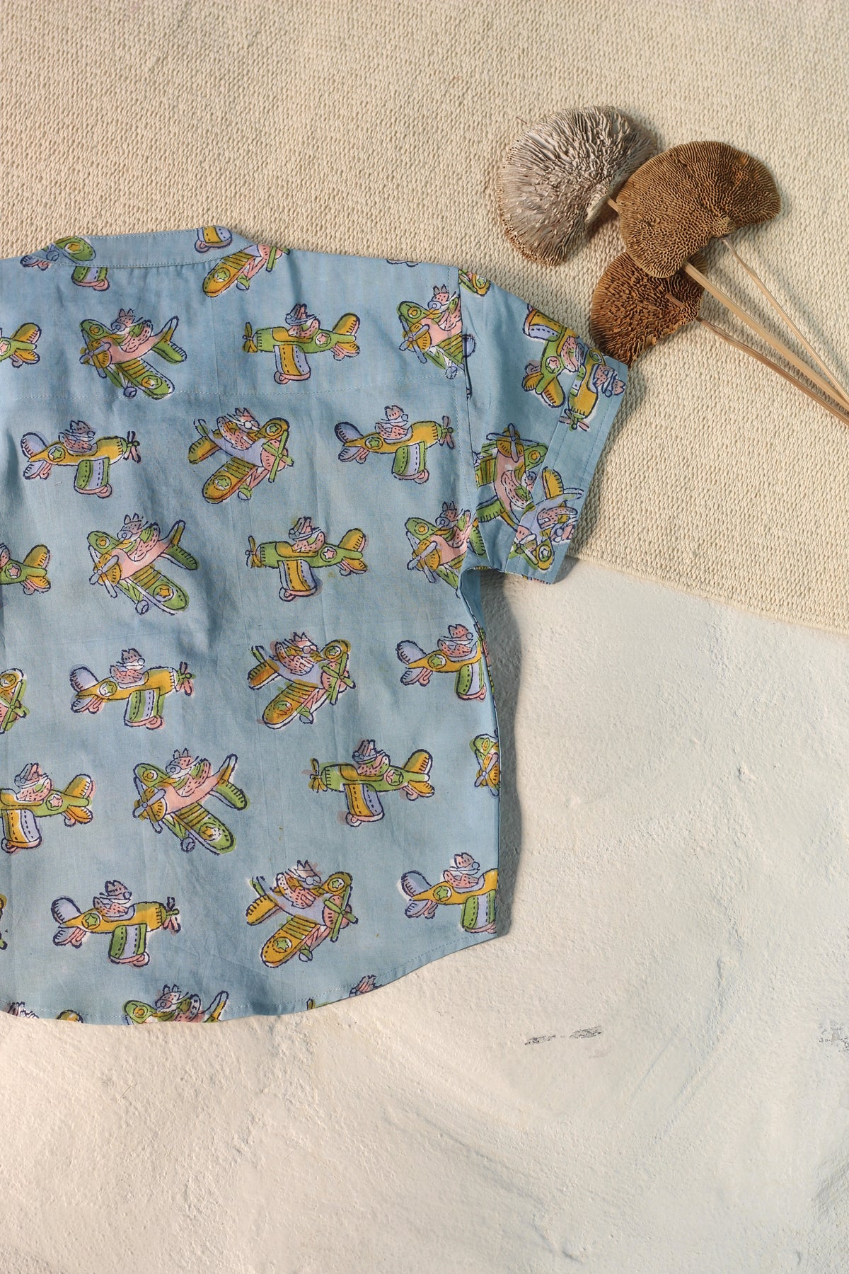 KIDS PLANE SHIRT & SHORT SET