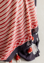 MIDNIGHT ELEPHANT – Mul Cotton Saree