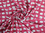 Fabric - Elephants in Pink