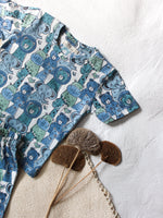 KIDS UNISEX T-SHIRT & SHORT SET JUNGLE SAFARI BLUE