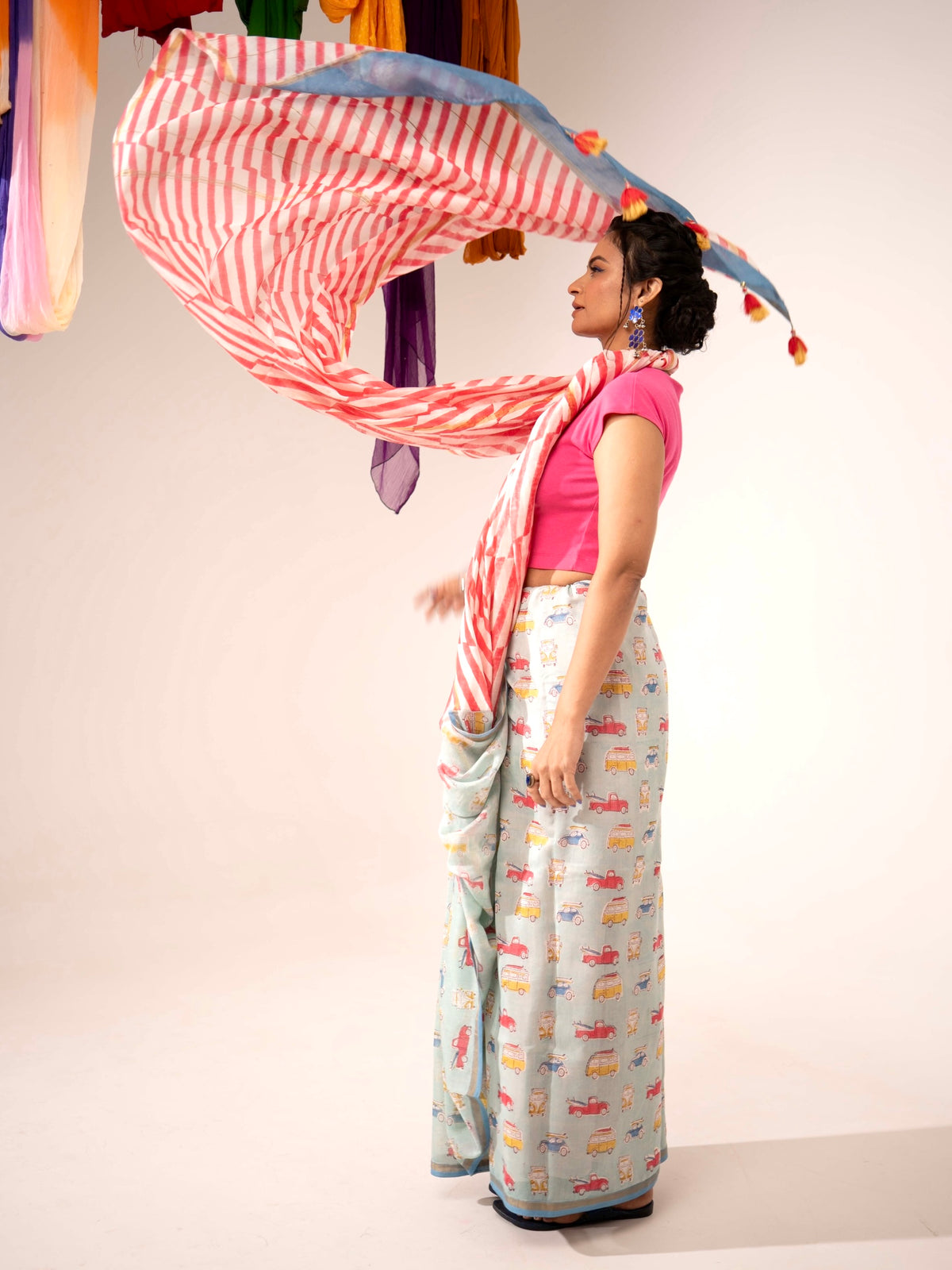 Fiesta Chaderi Saree